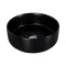 Eros SIMPLE 8 - PULTRA ültethető - Top Counter - porcelán mosdó - MATT FEKETE - 36 x 36 x 13 cm