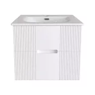   TMP MODENA 60 fali függesztett fürdőszobabútor - SKY E-8099-60 porcelán mosdóval - 61 x 46 cm