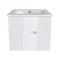 TMP MODENA 60 fali függesztett fürdőszobabútor - SKY E-8099-60 porcelán mosdóval - 61 x 46 cm