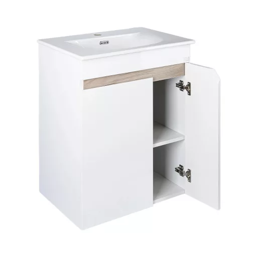 TMP VISION LONG 60 fali függesztett fürdőszobai bútor - SKY E-8099-60 mosdóval- 61 x 46 x 74 cm