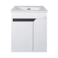   TMP VISION 50 fali függesztett fürdőszobai bútor - SKY 3 E-8099-50 porcelán mosdóval - 51 x 40 cm