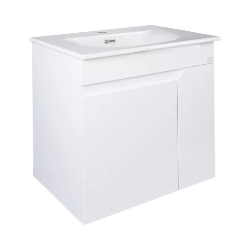 TMP VISION 60 fali függesztett fürdőszobai bútor - SKY E-8099-60 porcelán mosdóval - 61 x 46 x 56 cm