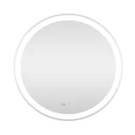   Viva AURA fürdőszoba tükör - érintőkapcsolós - páramenetesítős - órával - LED - KEREK - átmérő 60cm
