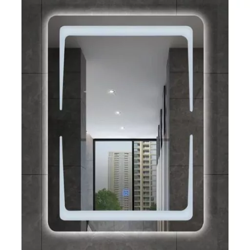 Viva AURA NORD fürdőszobai tükör - érintőkapcsolóval - LED - ÁLLÓ / FEKVŐ - 60 x 80 cm