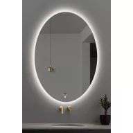   Viva AURA PINO 60 fürdőszoba tükör - érintésmentes - AMBIENT LED - ELIPSZIS -ÁLLÓ - 60x80 cm