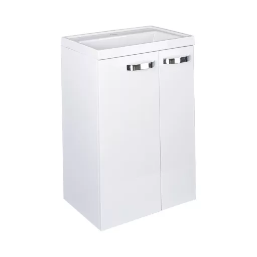 Piramida EURIDIKA 50L fali / álló fürdőszobabútor - műmárvány mosdóval - 50 x 75 x 38 cm