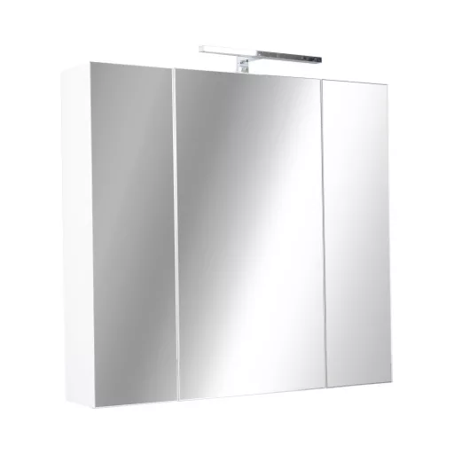 Piramida AKVA Tükrös fürdőszobai szekrény - LED világítással - 75 x 69 x 15 cm
