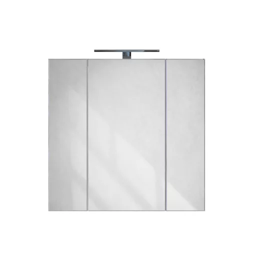Piramida AKVA Tükrös fürdőszobai szekrény - LED világítással - 75 x 69 x 15 cm
