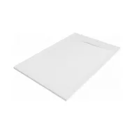   Zuhanytálca - kőhatású, strukturált pala - kompozit ásvány - Viva ES - matt fehér - 80 x 100 x 3 cm