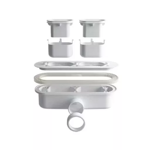 Viva ES leeresztő / szifon- kőhatású - öntött műmárvány zuhanytálcához