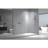   Viva AQUA Max WALK IN zuhanyfal - 8 mm vízlepergető víztiszta üveg - 130 x 200 cm