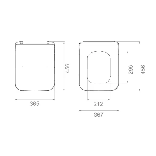 CeraStyle IBIZA / HERA WC ülőke - duroplast - lecsapódásgátlós - könnyen levehető - klikk rendszerű
