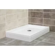   Favorit TWIN zuhanytálca szögletes aszimmetrikus - szaniter akril - 100 x 80 cm