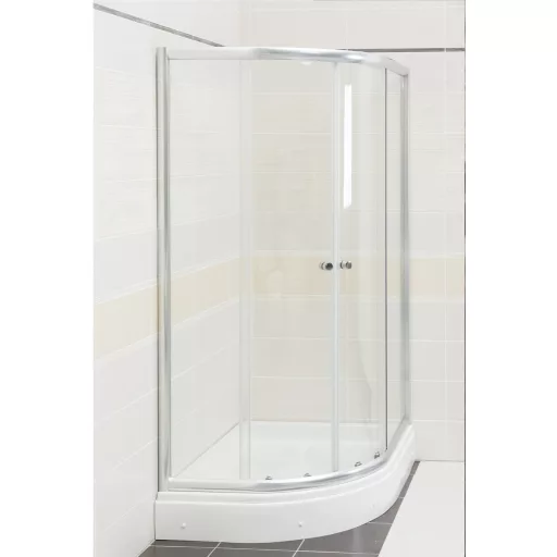 Favorit STEP zuhanytálca íves - szaniter akril - 80 x 80cm