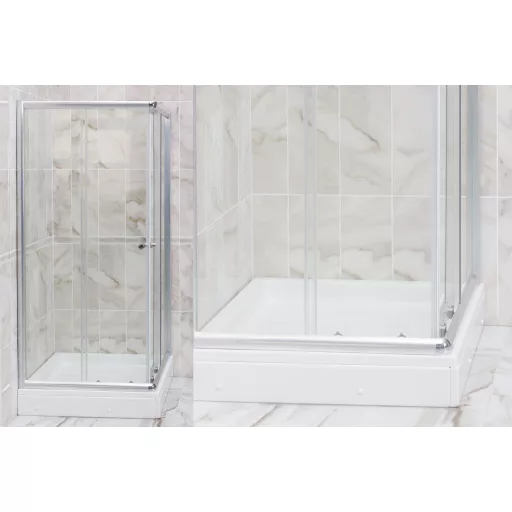 Favorit STEP zuhanytálca szögletes - szaniter akril - 90 x 90 cm