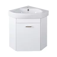   VivaStyle ARDA fali sarokszekrény CeraStyle ARDA porcelán sarokmosdóval 46 x 46 cm - BALOS