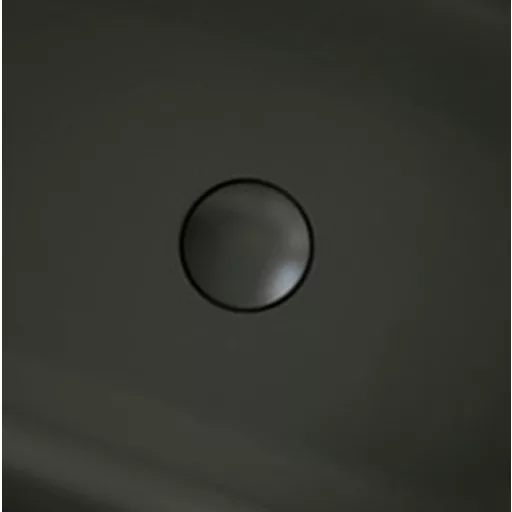 Klikk - klakk leeresztő - MATT FEKETE - porcelán - túlfolyós mosdókagylóhoz - 5/4" - Ø 73 mm