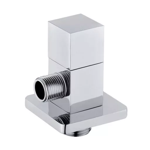 Caldo Freddo QUADRO - sarokszelep - KRÓM - kerámiabetétes - 1/2 " - 3/8"