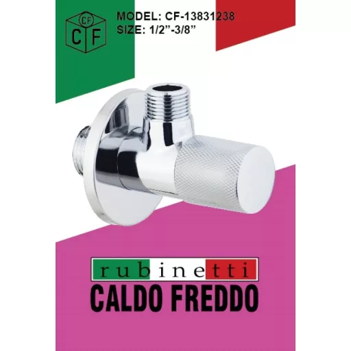 Caldo Freddo LUX - sarokszelep - KRÓM - 1/2 " - 3/8"