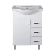   VivaStyle BIANKA 65 lábon álló fürdőszobabútor 3 fiókos Sanovit ALBATROS10065 mosdóval 64,5x46,5cm