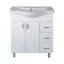VivaStyle BIANKA 80 lábon álló fürdőszobabútor 3 fiókos Sanovit ALBATROS 10080 mosdóval 80 x 46 cm