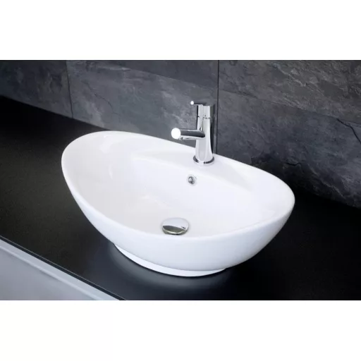Eros GONDOLA - PULTRA ültethető - Top Counter - porcelán mosdó - 59 x 39 x 21 cm
