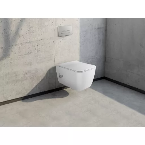CeraStyle HERA fali WC - BEÉPÍTETT bidé funkcióval - rimless - perem nélküli