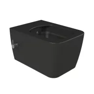   CeraStyle HERA fali WC - MATT FEKETE - BEÉPÍTETT bidé funkcióval - perem nélküli