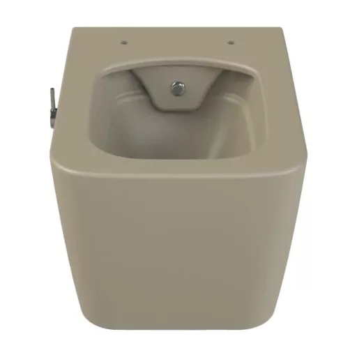 CeraStyle HERA fali WC - MATT BÉZS - BEÉPÍTETT bidé funkcióval - perem nélküli