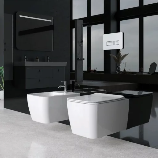 CeraStyle HERA fali WC - MATT FEHÉR - rimless - perem nélküli - rejtett szerelésű