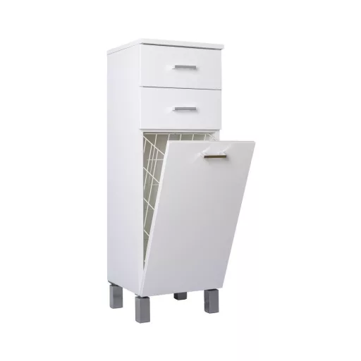 Viva STYLE fürdőszobai ÁLLÓSZEKRÉNY 100 szennyestartós - 2 fiók - 35 x 33 x 100 cm