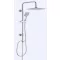 Viva ZEN Zuhanyrendszer szögletes - króm - fejzuhany, zuhanyfej, gégecső - 20 x 20 cm