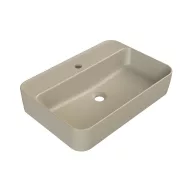   CeraStyle HERA - PULTRA ültethető - Top Counter - porcelán mosdó - MATT BÉZS - 60 x 42 cm