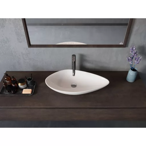 CeraStyle OLIVE - PULTRA ültethető - Top Counter - porcelán mosdó - 60 x 35 cm
