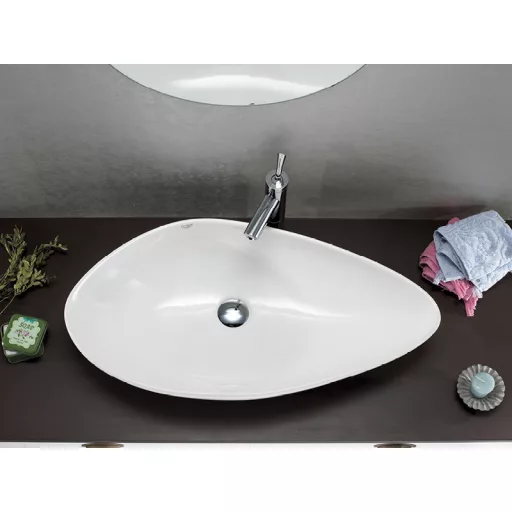 CeraStyle OLIVE - PULTRA ültethető - Top Counter - porcelán mosdó - 60 x 35 cm