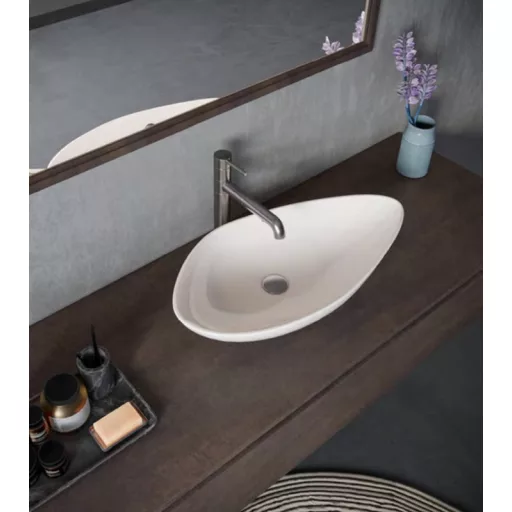 CeraStyle OLIVE - PULTRA ültethető - Top Counter - porcelán mosdó - 60 x 35 cm
