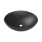 CeraStyle ZERO - PULTRA ültethető - Top Counter - porcelán mosdó - O - MATT FEKETE - Ø 46 cm
