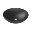 CeraStyle ZERO - PULTRA ültethető - Top Counter - porcelán mosdó - O - MATT FEKETE - Ø 46 cm