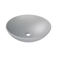   CeraStyle ZERO - PULTRA ültethető - Top Counter - porcelán mosdó - O - MATT SZÜRKE - Ø 46 cm