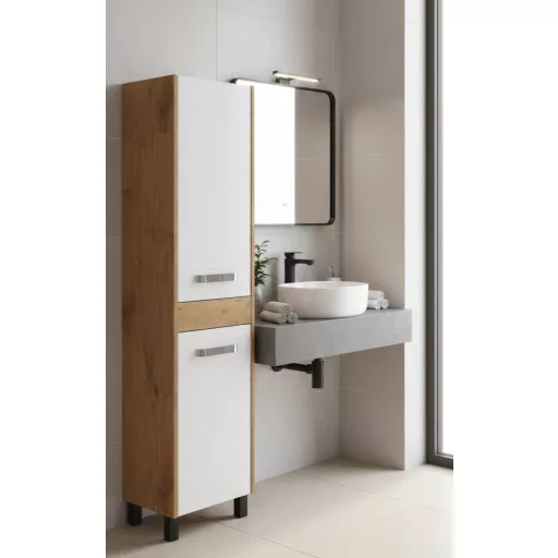 OUTLET - Viva STYLE Orient fali függesztett fürdőszobai ÁLLÓSZEKRÉNY - polcos - 160 x 40 cm