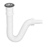   TEXO mosogató szifon flexibilis csővel - Ø 1" x 0,5 m x Ø 40/32 mm