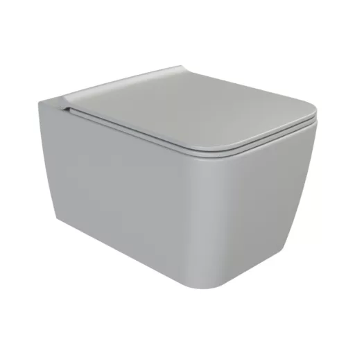 CeraStyle IBIZA / HERA WC ülőke - MATT SZÜRKE - duroplast - lecsapódásgátlós - könnyen levehető