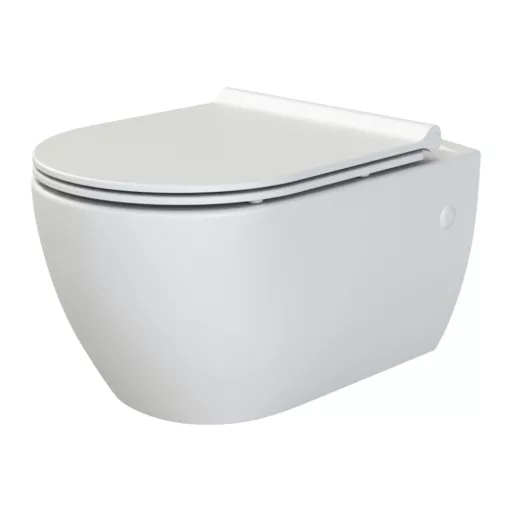 CeraStyle CITY SLIM WC ülőke - MATT FEHÉR - duroplast - lecsapódásgátlós - könnyen levehető