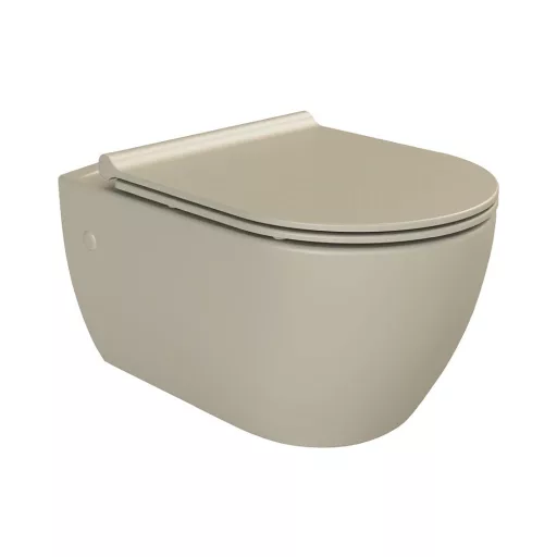 CeraStyle CITY SLIM WC ülőke - MATT BÉZS - duroplast - lecsapódásgátlós - könnyen levehető