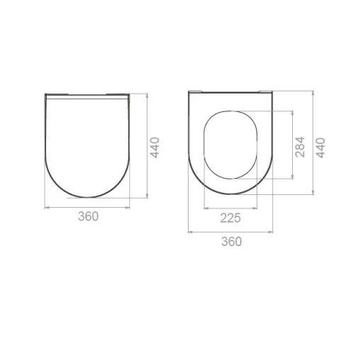 CeraStyle CITY SLIM WC ülőke - MATT BÉZS - duroplast - lecsapódásgátlós - könnyen levehető