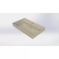   CeraStyle SHARP - MATT BÉZS - porcelán mosdókagyló - 80 x 48 cm