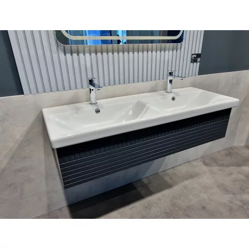 CeraStyle ELITE - DUPLA porcelán mosdókagyló - 120 x 45 cm