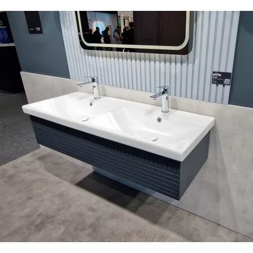 CeraStyle ELITE - DUPLA porcelán mosdókagyló - 120 x 45 cm