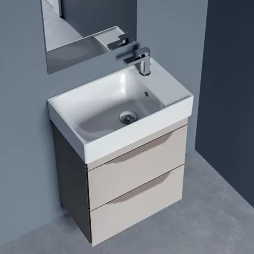 CeraStyle SHARP - JOBB CSAPLYUKAS - porcelán mosdókagyló - 50 x 25 cm